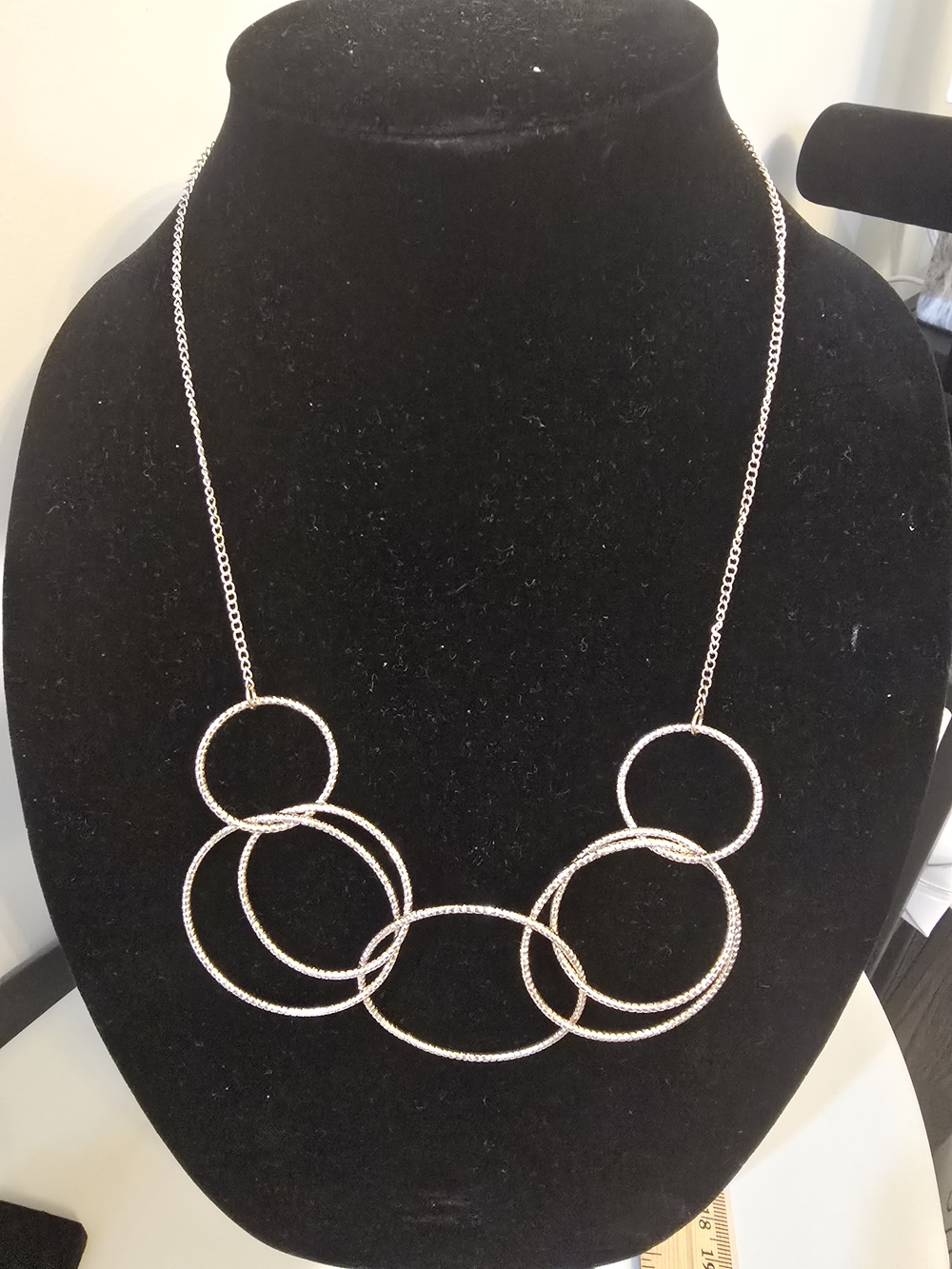 Women’s Multi-Ring Statement Necklace in Rose Gold